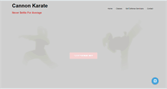 Desktop Screenshot of cannonkarate.com